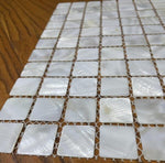 Freshwater Shell White Mosaic - SHEET