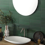 Panama Bottle Green Gloss Wall - SQM